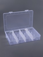 Органайзер для хранения мелочей, с подвесом, 12 ячеек, 14×12×3.3 см, прозрачный