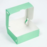 Контейнер на вынос, с окном, крафт, 10 х 8 х 3,5 см