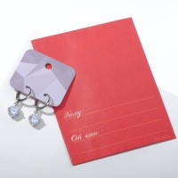 Серьги со стразами «Блум» висячие, белые в серебре