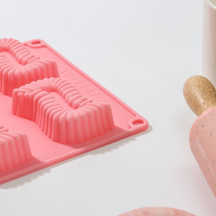 Форма для выпечки Доляна «Зорро», 8 ячеек, 28×16×2 см, цвет МИКС Форма для выпечки Доляна «Зорро», 8 ячеек, 28×16×2 см, цвет МИКС