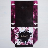 Коробка складная «Present», 14 × 14 × 3.5 см