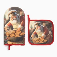 Набор кухонный Этель Сookies варежка 15х28см, прихватка 19х19см,100%хл