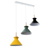 Светильник BayerLux "Мирелла" 3хЕ27 40Вт желтый черный зеленый 26х51х26-126см