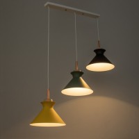 Светильник BayerLux "Мирелла" 3хЕ27 40Вт желтый черный зеленый 26х51х26-126см