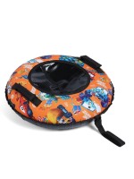 Тюбинг – ватрушка «Машинки», диаметр чехла 70 см, оранжевая, чёрная, Winter Star