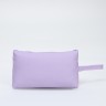 Косметичка-пенал на молнии, наружный карман, цвет сиреневый