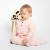 Штанишки детские MINAKU: Basic Line BABY, рост 80-86 см, пудрово-розовые