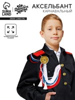 Аксельбант карнавальный «Солдат на параде», триколор