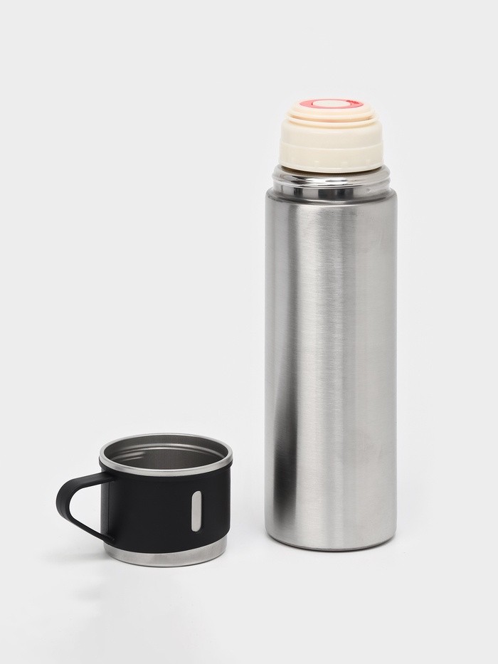 Термос «Мастер К», 500 мл, сохраняет тепло 8 ч, с кружкой, нержавеющая сталь