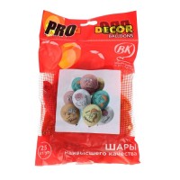 Шар латексный 12" «Образ», пастель, 1-сторонний, 5 дизайнов, набор 25 шт.