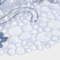 Коврик противоскользящий в ванну на присосках Доляна «Кошечки», 38×67.5 см, цвет белый