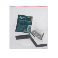 Крючок мебельный CAPPIO TRANQUILITY, однорожковый, черный, набор 8 шт.