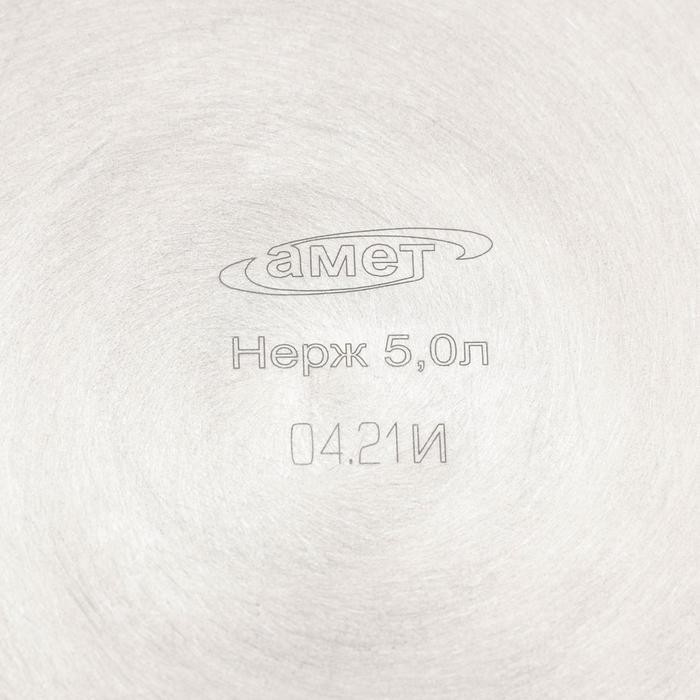 Кастрюля «Классика-прима», 2,5 л, d=20 см, капсульное дно, с теплораспределительным слоем, металлическая крышка