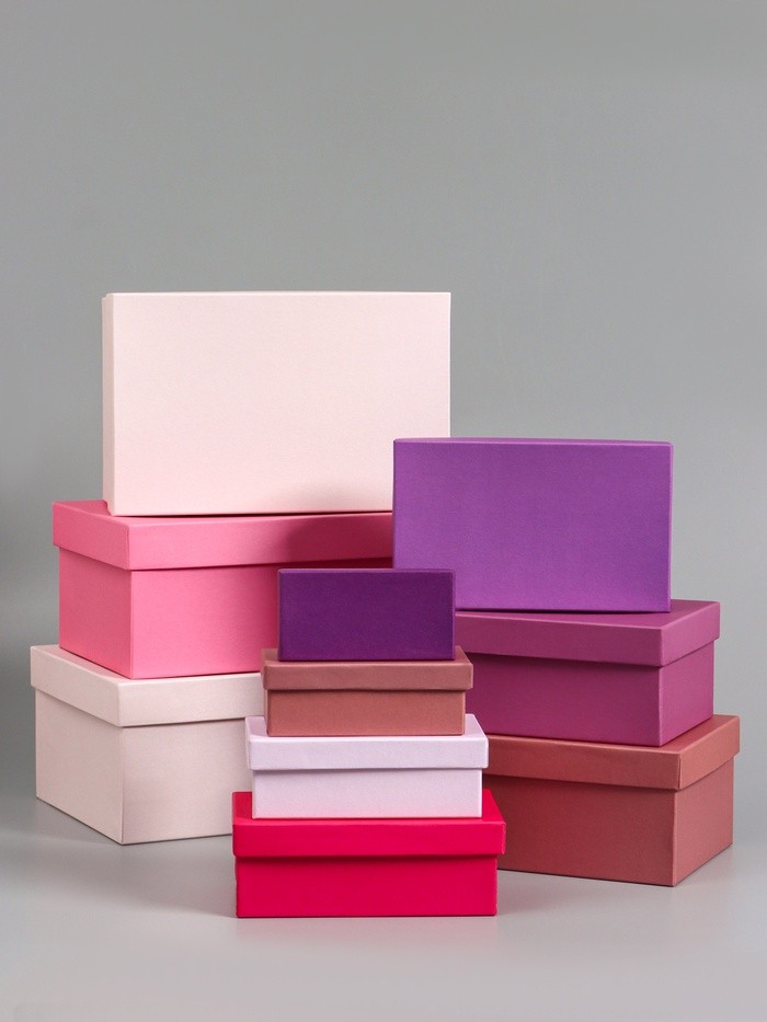 Набор подарочных коробок 10 в 1 «Радость», 30.5×20×13 - 12×6.5×4 см