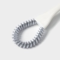 Щётка для чистки посуды и решёток-гриль Raccoon, круг, 19×5.5×2 см, белая