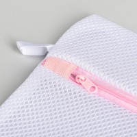 Мешок для стирки носков Доляна, 17×20 см, трехслойный, крупная сетка, МИКС