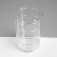 Подставка для украшений «Трансформер» 4 секции, 11.5×17.5см, цвет прозрачный