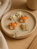 Серьги-клипсы детские на магните «Выбражулька» ассорти, форма МИКС (набор 3 пары)