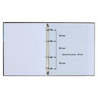 Тетрадь на кольцах A5 80 листов в клетку Calligrata «Цветы. Паттерн», обложка 7БЦ, без вырубки под кольца, блок офсет