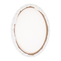 Холст на подрамнике овальный, хлопок 100%, грунт акриловый, 1.5×30×40 см, мелкозернистый, 280 г/м²