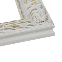 Рама для картин (зеркал) 40×40×4 см, дерево «Версаль», бело-золотая