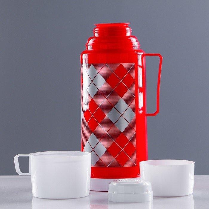 Термос "Добрый" 1 л, сохраняет тепло 8 ч, 12х28 см, микс