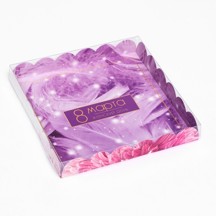 Коробка для печенья, «С 8 Марта» 21×21×3