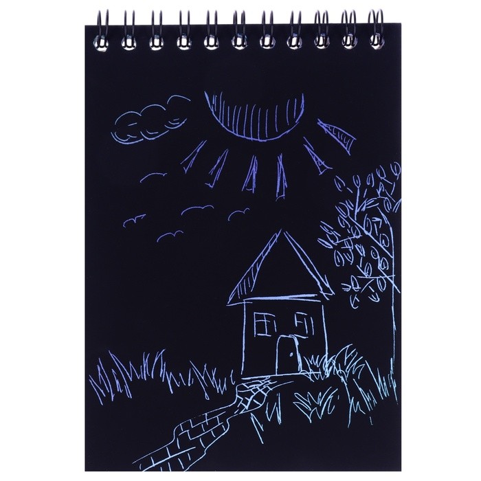 Гравюра блокнот детский «Ну, погоди!», 10 листов, лист наклеек, А6