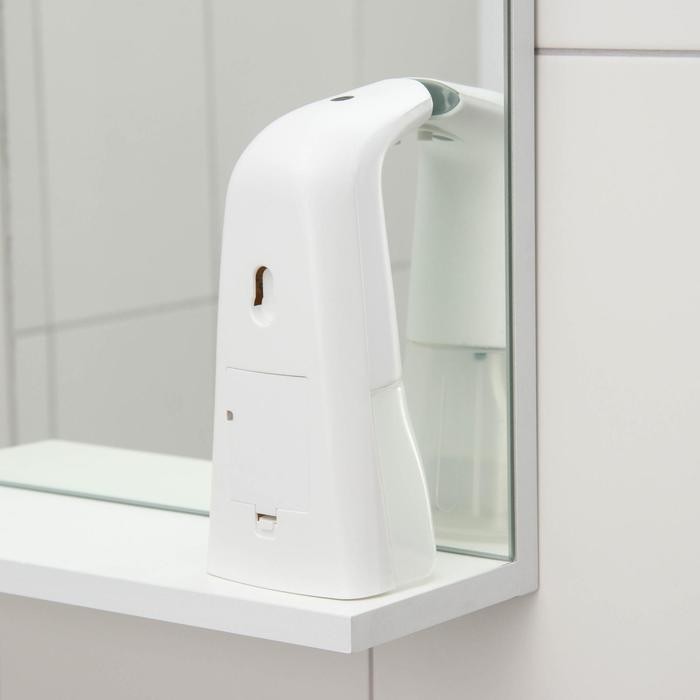 Диспенсер для антисептика/пенного мыла, 300 мл, сенсорный на батарейках, цвет белый