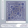 Бумага для скрапбукинга серебро "Эклектика" плотность 180 гр 30,5х32 см