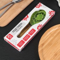 Подставка под ложку Доляна «Романтичный киви», 23,5×8,3 см, цвет зелёный