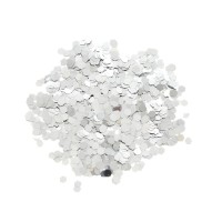 Наполнитель для воздушных шаров «Конфетти», шестиугольник, 10 г, цвет серебряный