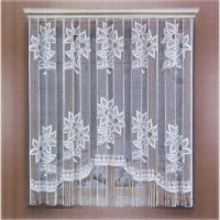 Тюль кухонная со шторной лентой, 210х155 см, 100% полиэстер