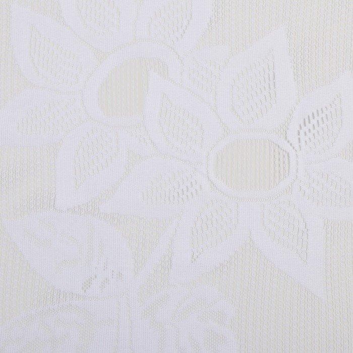 Тюль кухонная со шторной лентой, 210х155 см, 100% полиэстер