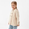 Джемпер вязаный детский с капюшоном MINAKU, цвет бежевый, рост 116 см