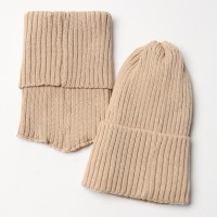 Комплект детский (шапка, снуд) MINAKU, размер 54-56, бежевый