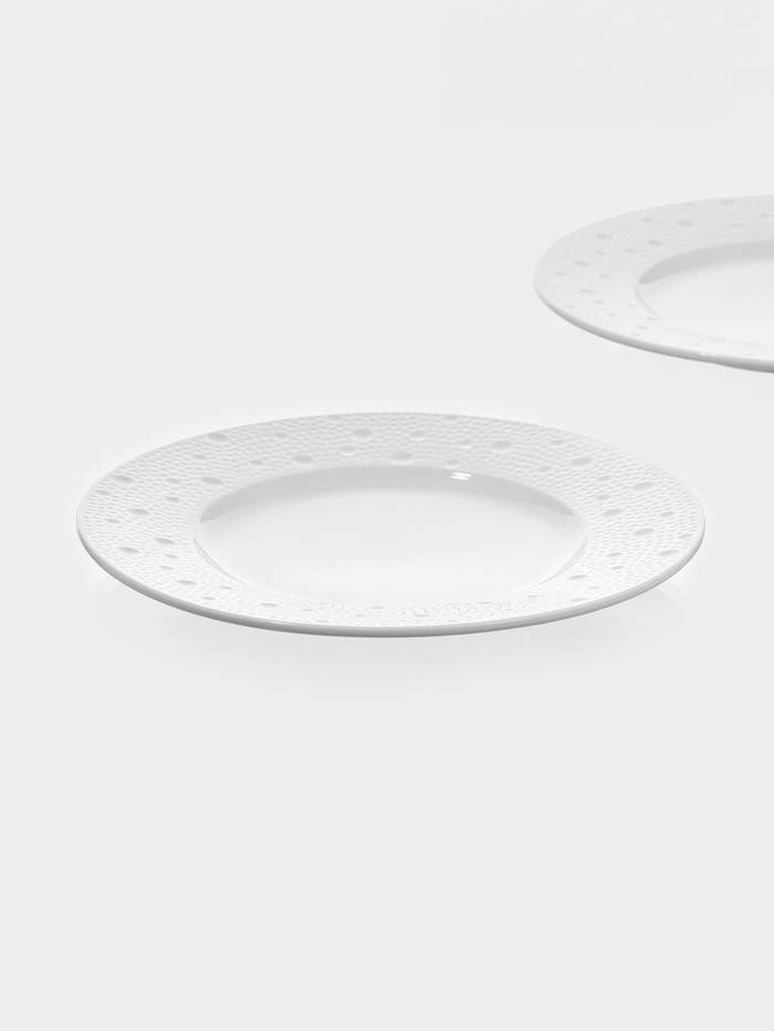 Тарелки Magistro Fray, набор 2 шт., d=21 см фарфор, белые