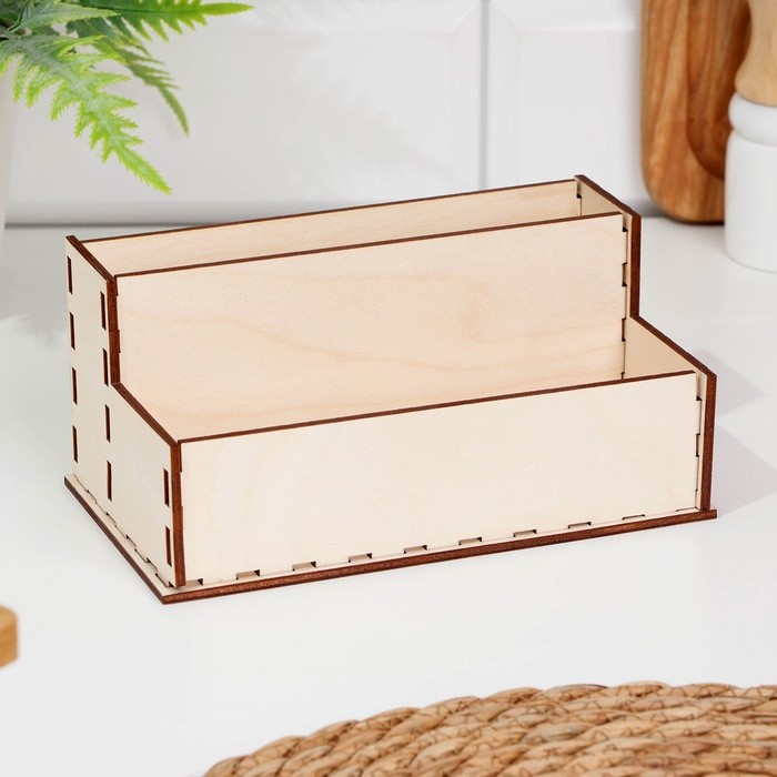 Органайзер кухонный деревянный, 16×9.5×8 см