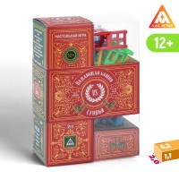 Падающая башня-дженга «Башня против стульев» с фантами, 54 бруска, 18 стульев, 12+