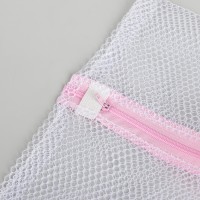 Мешок для стирки белья Доляна, 50×60 см, крупная сетка, цвет белый