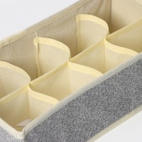 Органайзер для хранения белья Доляна «Европа», 8 ячеек, 28×14×10 см, бежевый