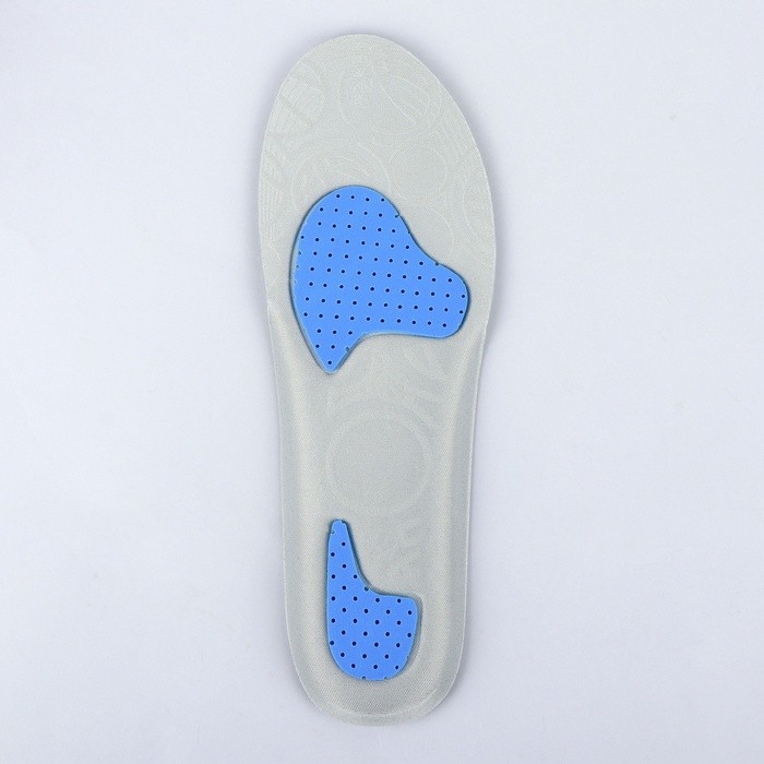 Стельки для обуви, универсальные, амортизирующие, р-р RU до 40 (р-р Пр-ля до 39), 26 см, пара, серые