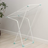 Сушилка для белья напольная складная 18 м, высота от пола 95 см, ширина 54 см, цвет белый