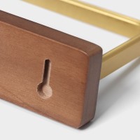 Держатель для туалетной бумаги Stölz Hölzern Premiere, ореховое дерево, алюминий, коричневый