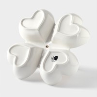 Менажница BellaTenero «Квадрат», 24.5×24.5 см, 4 ячейки, фарфор, белая