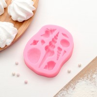 Молд «Большие ракушки», 9,4×7,5×1,5 см, цвет МИКС