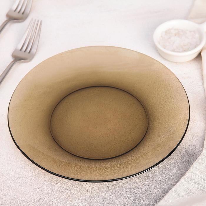 Тарелка обеденная Basilico, d=20,5 см, цвет коричневый