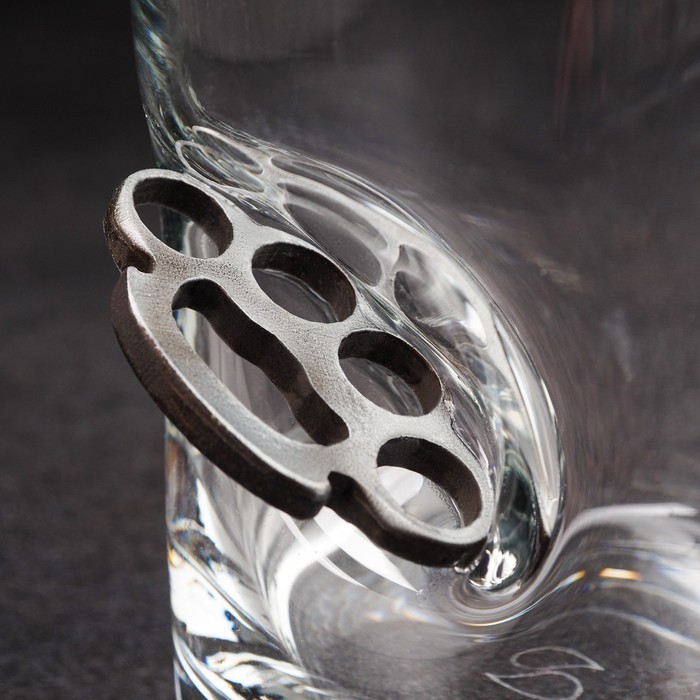 Стакан "Непробиваемый. Кастет", для виски, 250 мл Стакан "Непробиваемый. Кастет", для виски, 250 мл