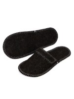 Тапочки для бани, шерсть 100%, серые, «Добропаровъ»