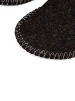 Тапочки для бани, шерсть 100%, серые, «Добропаровъ»